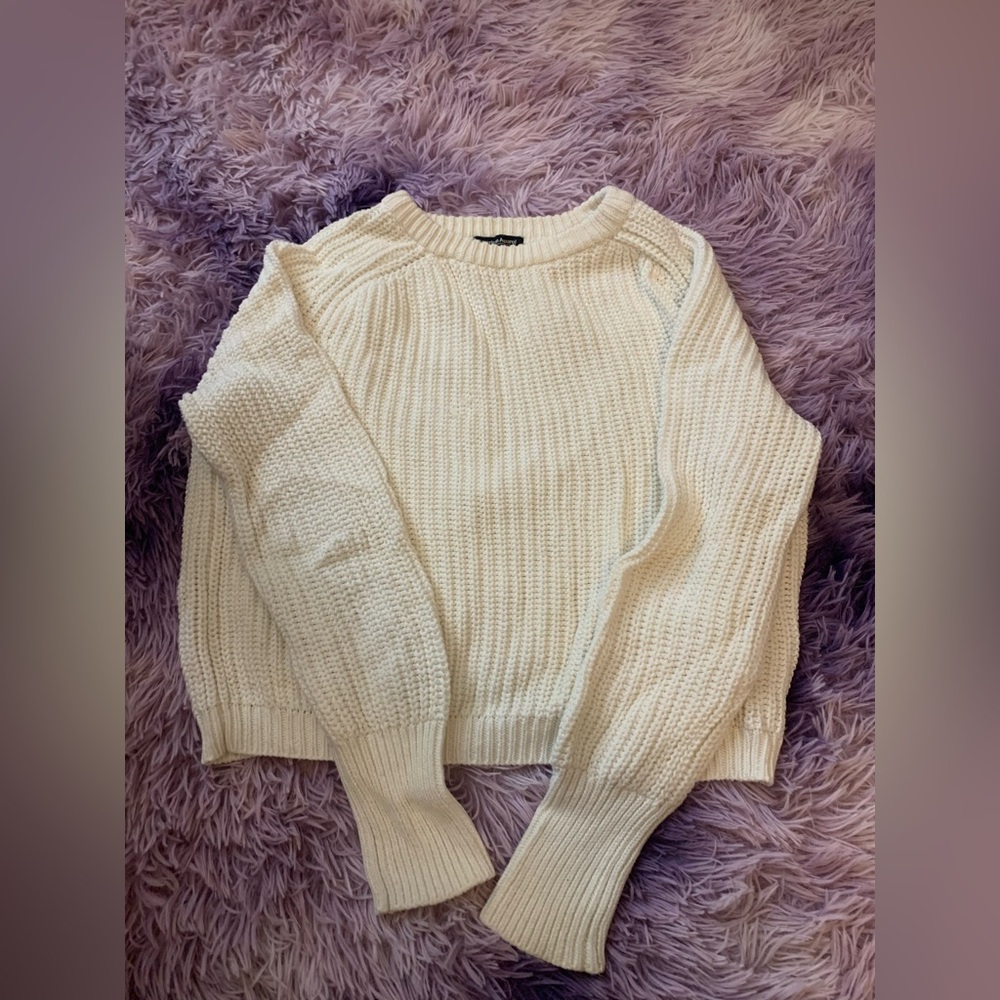 American Apparel white sweater, S